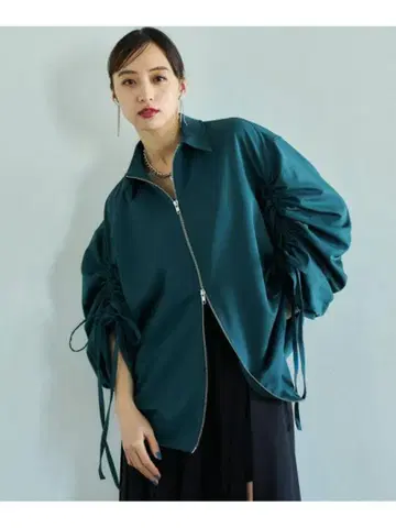 가을 옷 여성용 HARE W 지퍼 소매 개더 셔츠 상의 셔츠 블라우스