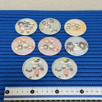 NARUTO 산리오 콜라보 반짝반짝 캔뱃지 세트 v