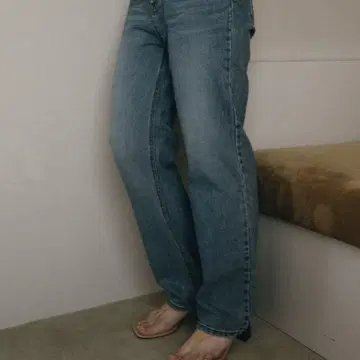 ohotoro 베를린 jeans 스트레이트 데님 라이트 블루