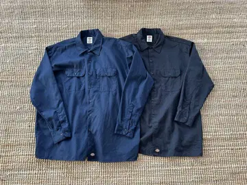 디키즈 네이비 & 블랙 2XL 워크 셔츠 세트