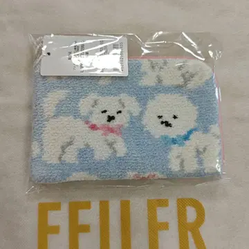 페이러 미사용 새상품 모후모후 완찬 L자 파우치 페일 블루