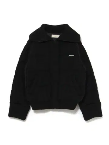 andmary Mary quilting knit jacket black