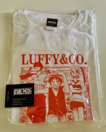[ 미개봉 ] 원피스 Tee White 루피 & 조로 & 나미 L 사이즈