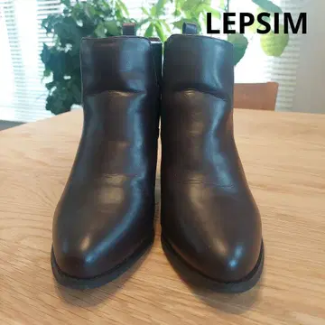 LEPSIM 사이드 고어 부츠 브라운