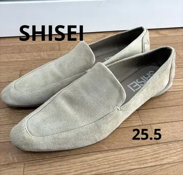 SHISEI 슬립온 로퍼 스웨이드 그레이지 38.5