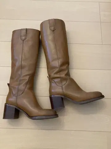ZARA 카멜 롱 부츠 37