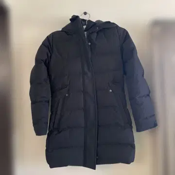 PYRENEX 블랙 다운 자켓 퍼 포함