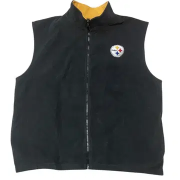 구제 의류/XL 리복 NFL 스틸러스 플리스 베스트