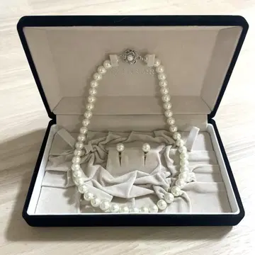 도쿄 소와르 PETITSOIR 펄 목걸이 귀걸이 조개 펄