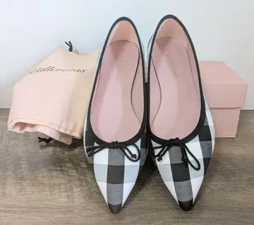 프리티 발레리나 체크 무늬 발레 슈즈