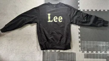 리 카모플라쥬 로고 블랙 맨투맨