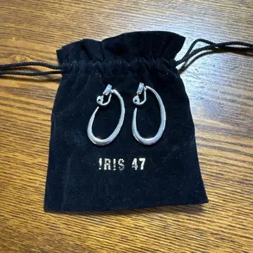 Iris47 아이비 후프 이어링 실버