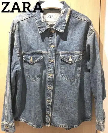 ZARA 데님 자켓 데미지 데님