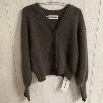 LILY BROWN 라쿤 혼방 니트 가디건