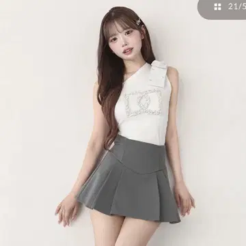 Darich 미실루엣 미니 스커트 GRY