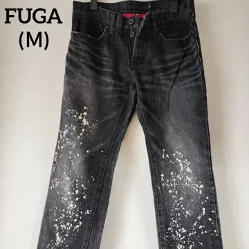 fuga 남성용 데님 팬츠 블랙 M(44)