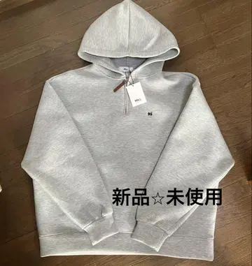 후드티 하프 지퍼 그레이