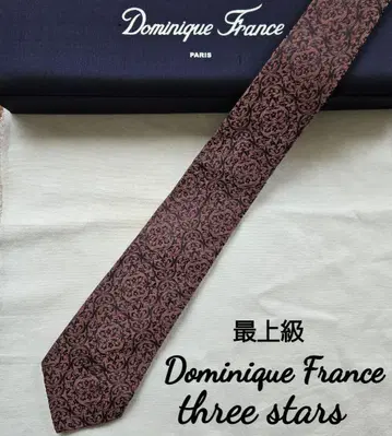 새상품급 dominique france 다크 핑크 페이즐리 넥타이