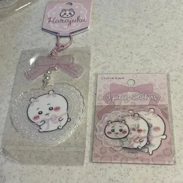 Go!HARAJUKU 아크릴 키링 스티커 3장 세트 치이카와 (먼작귀)