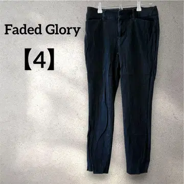 레어 Faded Glory [ 4 ] 블랙 팬츠 블랙 스트레치 9부