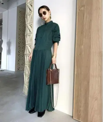 Ameri SHAPELY CORSET DRESS S 사이즈 그린