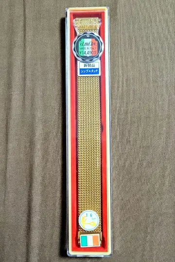 엘르미테크스 벨트 골드 컬러 심플 터치 16mm 시계 밴드 새상품 미사용
