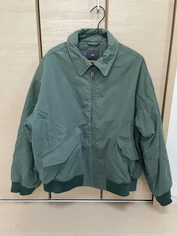 H&M 올리브 그린 봄버 자켓 175/108A