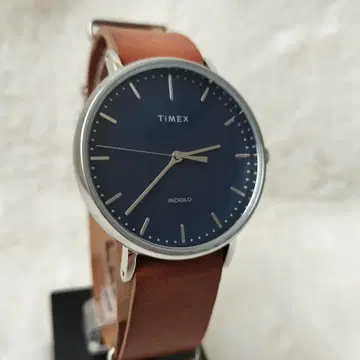 [ 선착순!! ] TIMEX 손목시계 Weekender 브라운 가죽