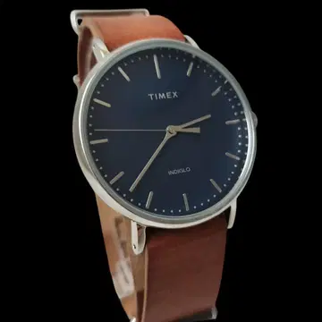 [ 선착순!! ] TIMEX 손목시계 Weekender 브라운 가죽