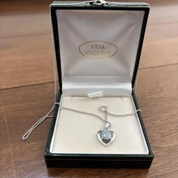 호주 오팔 전문 OPAL GALLERY 하트형 목걸이 새상품