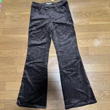 Asym 다크 브라운 코듀로이 부츠컷