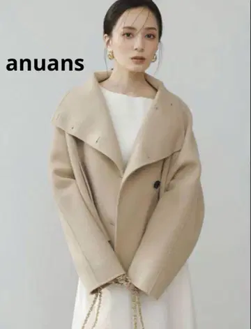 anuans 스탠드넥 리버 숏코트