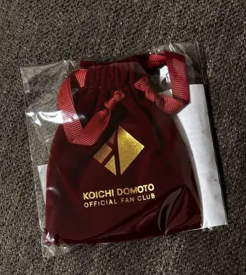 새상품 KOICHI DOMOTO  FC 머리끈 복조리 빨간색