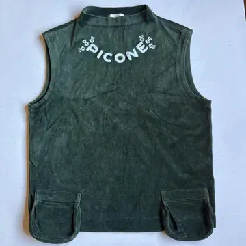 [새상품급] PICONE 다크 그린 슬리브리스 벨로아 베스트