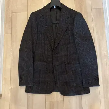 UNITED ARROWS 자켓 글렌체크 48 브라운 남성용