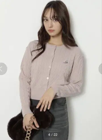 리랜드트루 mini 자수 가디건 고양이 cat