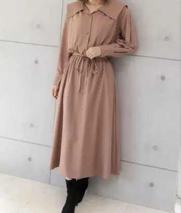 [ PREFERIR ] 빅 칼라 원피스 새상품