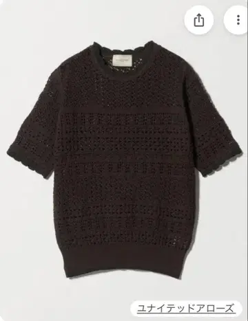 UNITED ARROWS 숏 슬리브 니트
