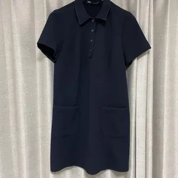 ZARA 네이비 폴로 원피스