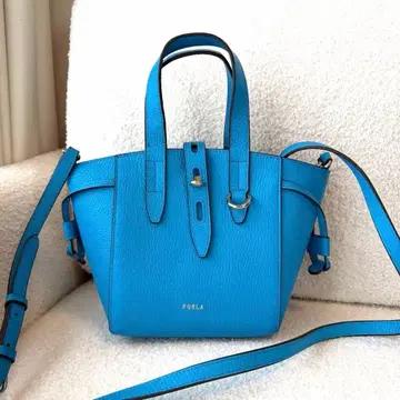 FURLA 가죽 토트백 파랑