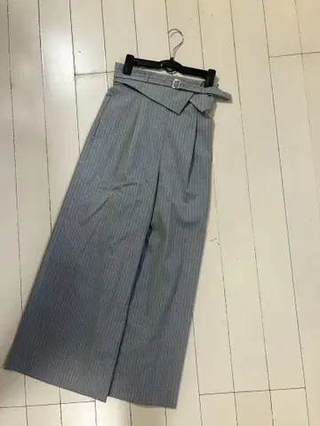 마이 스트라다 Mystrada 24AW 접어 입는 와이드 팬츠 34 XS