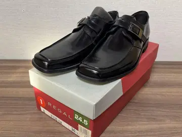 REGAL 리걸 비즈니스 슈즈 싱글몽크 가죽 블랙 24.5cm