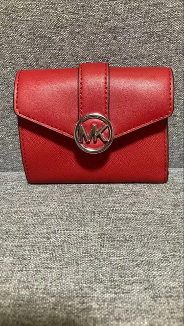 MICHAEL KORS 지갑 3단 폴더형 빨간색