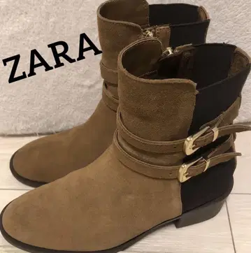 ZARA 카멜 스웨이드 부츠