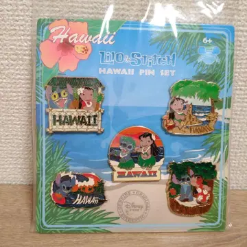 릴로 앤 스티치 하와이 핀 배지 세트