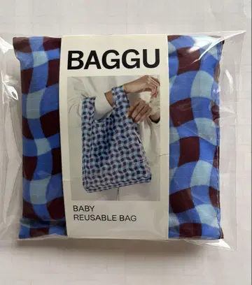 BAGGU BABY 웨이비깅엄 블루 단종