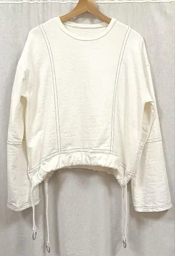 [ USED ] MAISON SPECIAL 드로우 스트링 크롭 상의