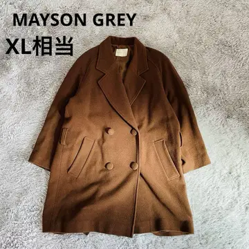 체스터 코트 MAYSON GREY 라무 혼방 브라운 XL 상당