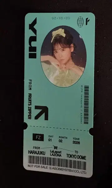 YUI FRUITS ZIPPER 이벤트 티켓 2020