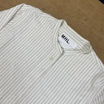 새상품급 MHL 코튼 100% 긴팔 셔츠 스트라이프 M 2